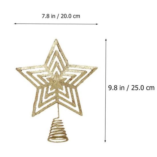Triple Cimier De Sapin De Noël Noir – Bougeoir Lumineux à 3 Niveaux Pour Décoration De Noël (90 Cm