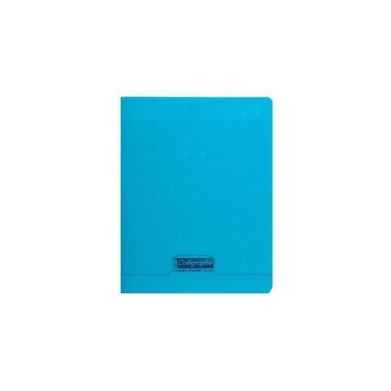 Cahier piqué 8000 POLYPRO bleu 17x22cm 192p séyès 90g