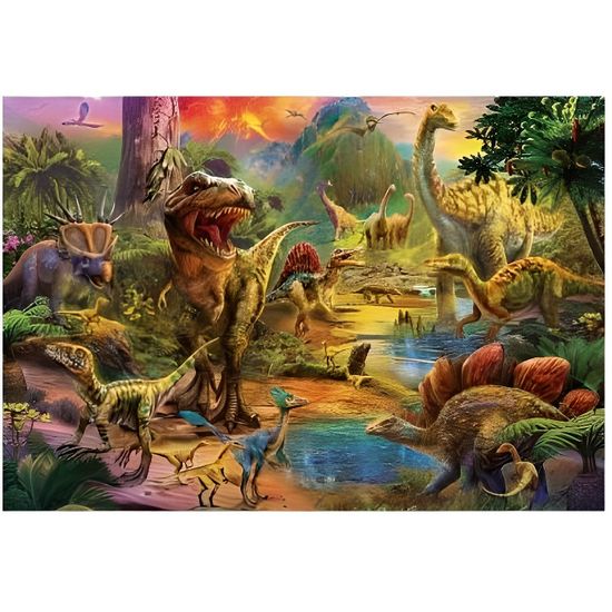 Puzzle Adulte Le Monde Des Dinosaures - 1000 Pieces - Educa