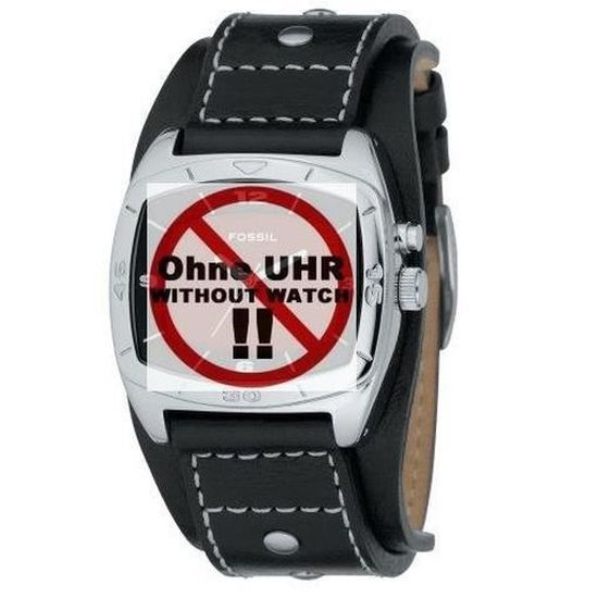 Fossil Bracelet de montre Fossil LB AM3696 Bracelet de cuir