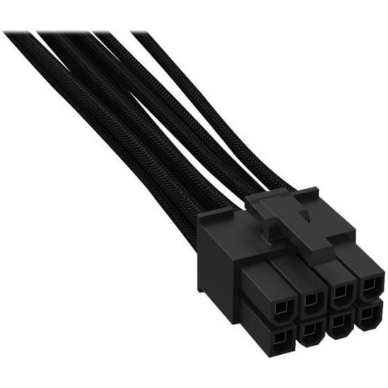 be quiet! CC-7710 Rallonge de câble d'alimentation alimentation P8 (M) pour alimentation P8 (F) 70 cm noir