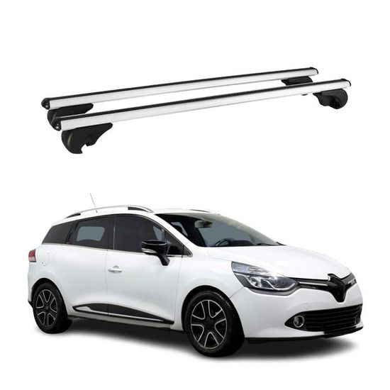 Barres De Toit Aluminium Pour Renault Trafic 2001-2014 - Kit 3 Pièces Gris, Pour Fixation Sur Points