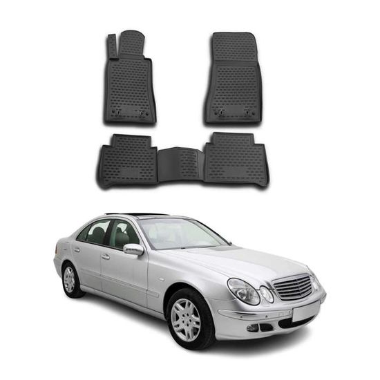 Tapis De Sol OMAC Velours Noir Pour Nissan Qashqai+2 I (2006-2013) – Lot De 4 Pièces