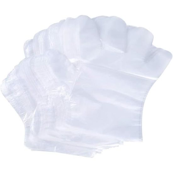 Lot De 150 Gants Jetables En Plastique De Qualité Alimentaire