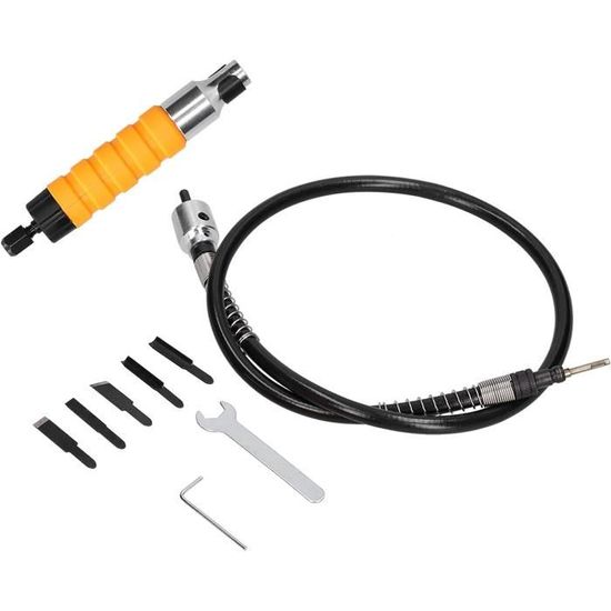 Ciseau De Sculpture Électrique Sur Bois – Kit 5 Lames + Poignée, Pour Menuiserie Et Gravure