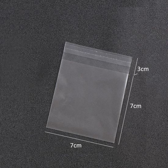 Lot De 400 Sachets Plastique Auto-adhésifs Transparents - 8x12 Cm - Pour Bonbons, Biscuits, Bijoux, Petites Pièces - 8