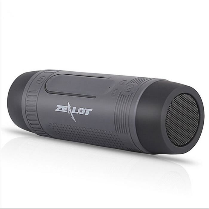 Haut Parleurs bleutooth gris boombox Enceinte Portable Puissant gris haute qualite Haut Parleur Mini Enceintes