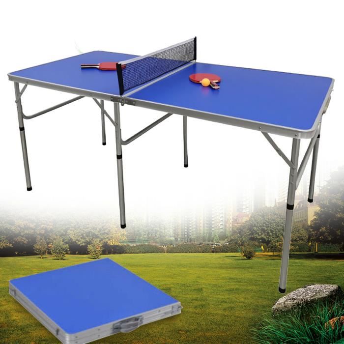 Mini table de ping-pong d'intérieur table de ping-pong 152x76x76cm pour la maison et le jardin