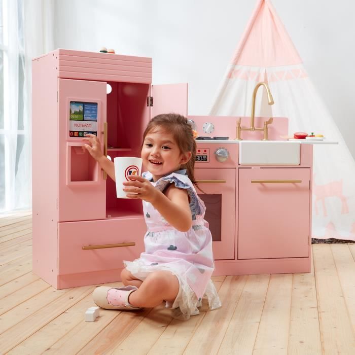 Teamson Kids - Cuisine enfant dînette machine à glace Urban Luxury Rose (2 pièces) TD-12302P