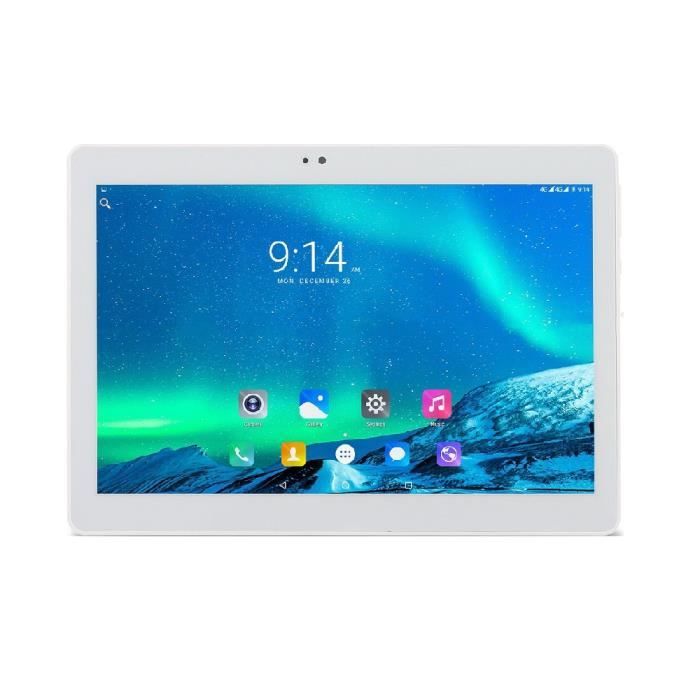 10.1 Pouce 3G Tablet PC 2 G RAM 16 G ROM MTK6580 Quad-core Téléphone PC 1280 X 800 IPS 3G WCDMA / 2SIM GPS Bluetooth WIFI (argent)