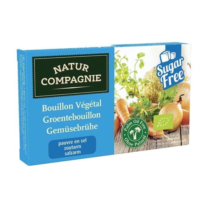 Bouillon végétal pauvre en sel et sans sucre - 84g