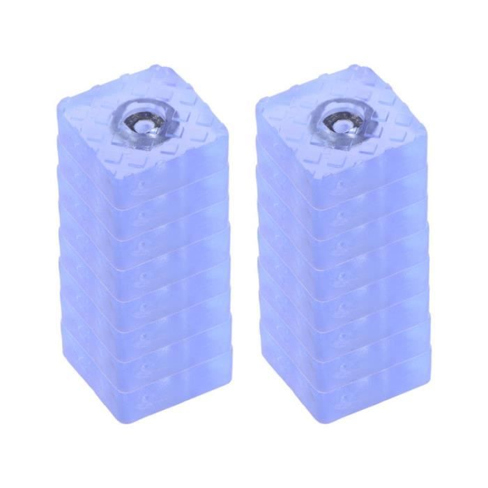 Coussinets de meubles carrés antidérapants durables en PVC pratique durable de 16 pièces pour canapé de table de PIED DE MEUBLE