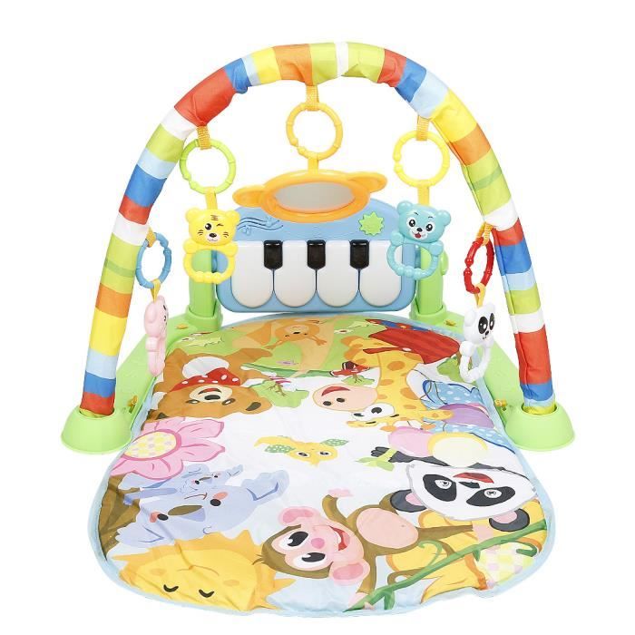 RUII TAPIS DE JEUX BÉBÉ MULTI MODE TAPIS D'ÉVEIL MUSICAL TAPIS DE PIANO BÉBÉ 4 EN 1