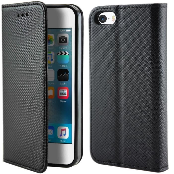 Housse Coque Etui Magnétique - iPhone SE/5S