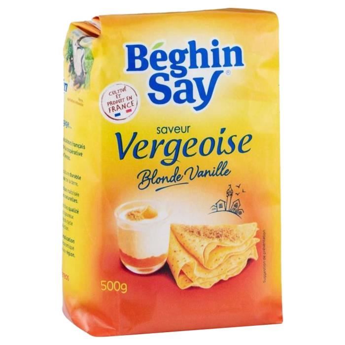 Béghin-Say - Béghin-Say Saveur Vergeoise Blonde Vanille 500g (lot de 3)