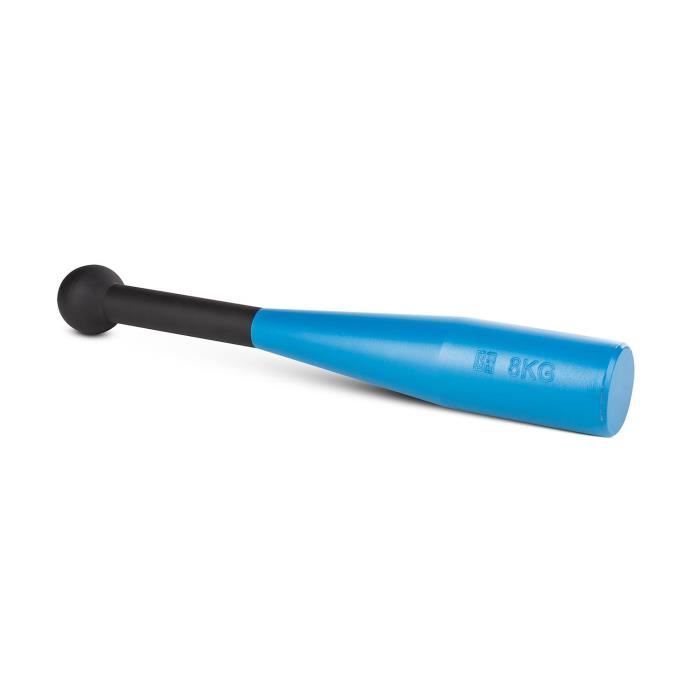 CAPITAL SPORTS Bludgeon Clubbell Massue de musculation métal bleu-noir 8kg