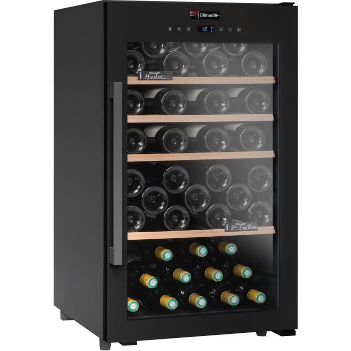 CLIMADIFF CS63B1 Cave à vin de service simple zone - 63 bouteilles - Pose libre - L50cmxH 85,5cm