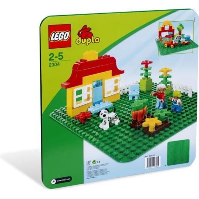 LEGO® 2304 DUPLO Grande Plaque De Base Verte Classique, Briques LEGO® DUPLO Jeu Pour Enfants 2-5 ans