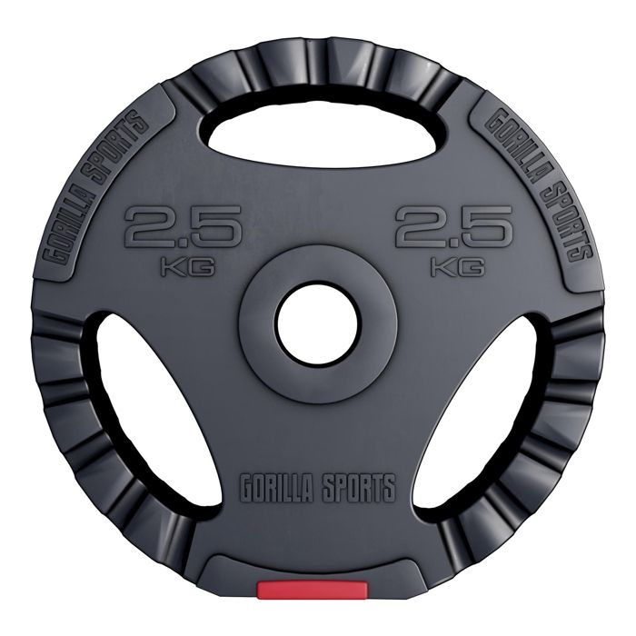 Gorilla Sports Disques en plastique de 2,5 kg a…