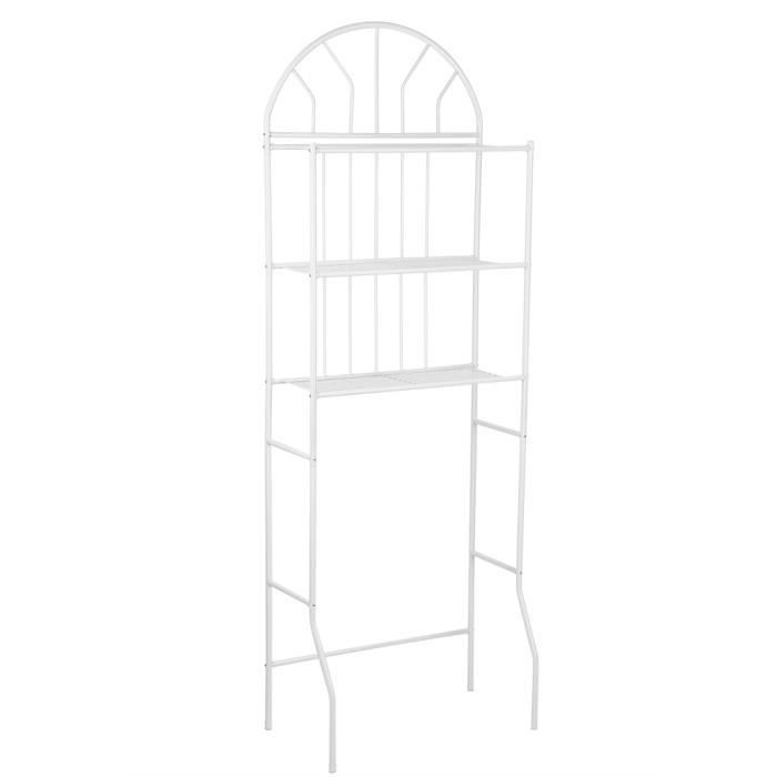 Etagère de Rangement en Métal pour Salle de Bain, 3 Etages Meuble de Rangement pour Toilette Meuble WC Etagère-PAT