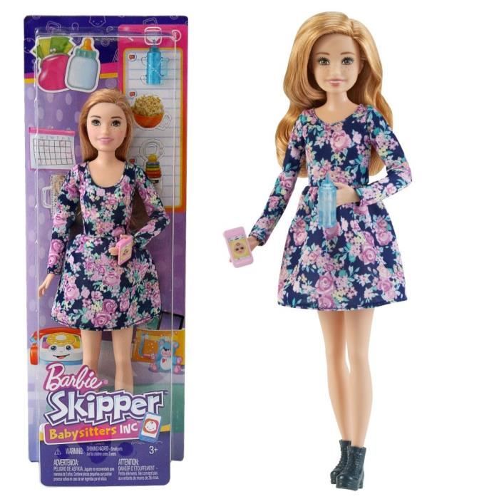 Skipper Copine Babysitter - Barbie - Mattel FHY90 - Poupée et Accessoires