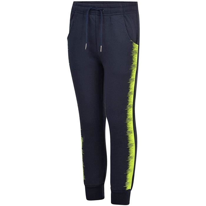 LotMart Enfants Soundwave Détail Imprimé Matériau Souple Pantalon En Marine 13-14 Ans