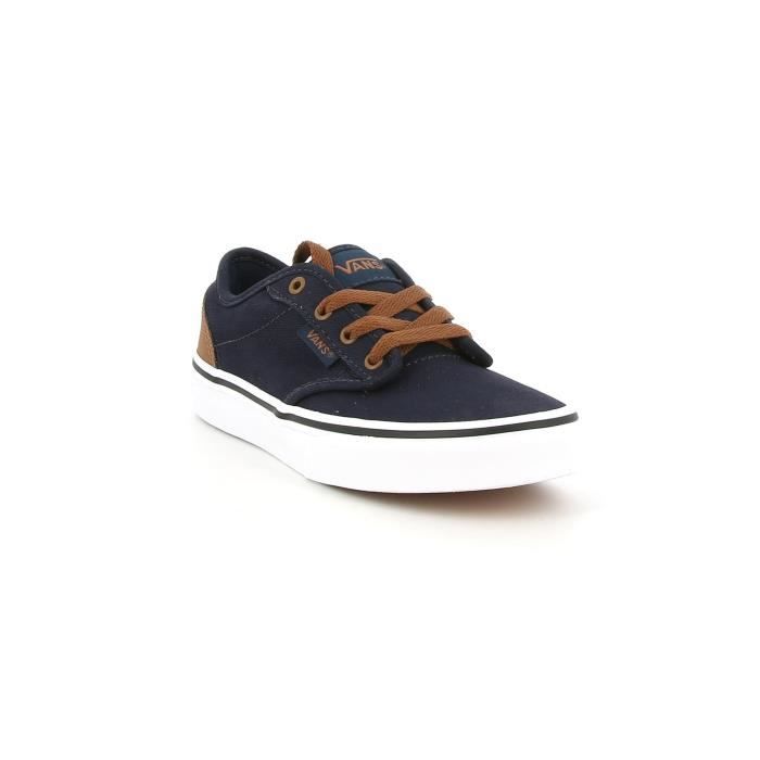CHAUSSURES MULTISPORT VANS VN0A45JSIW71 ATWOOD YT BASKETS BASSES ROBE ENFANT BLEU / BLANC: