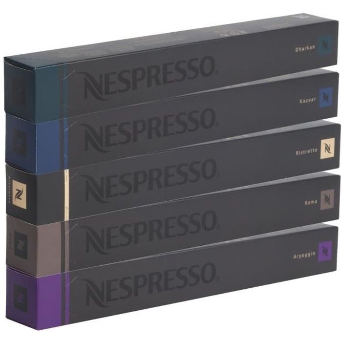 Nespresso Lot de Café Varié Fort - 50 Capsules