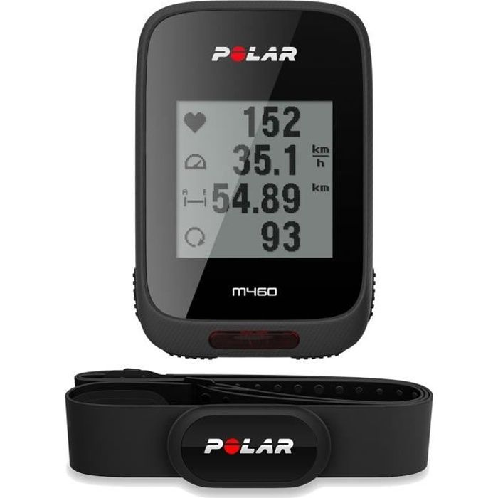 POLAR Compteur vélo GPS M460 avec ceinture cardio H10