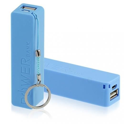 Batterie de Secours Externe Bleu 2600 mAh pour ZTE Blade Q Mini