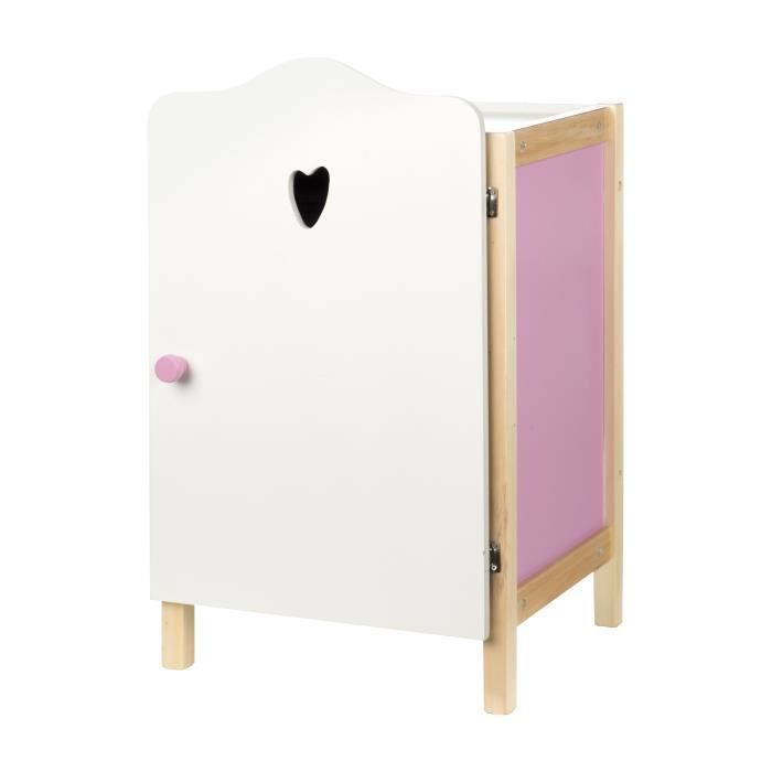 Armoire, penderie avec 2 tringles à vêtements, espace de rangement pour vêtements