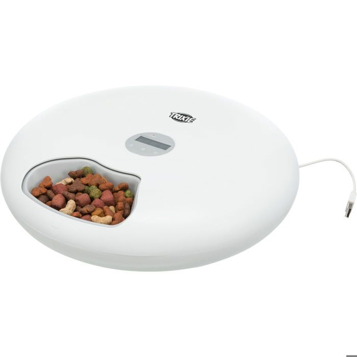 TRIXIE Distributeur automatique de nourriture TX5+1 Blanc