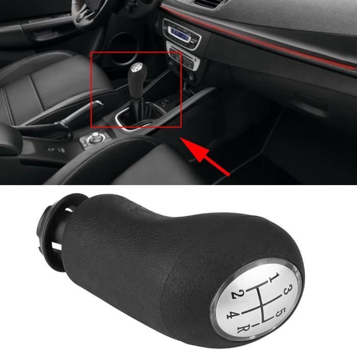 Pommeau de levier de vitesses auto voiture 5 vitesses pour Renault Clio III Megane II Scenic II-MEY