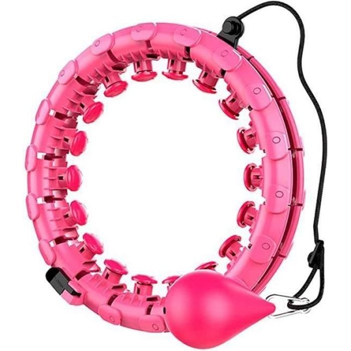 GL28779-Hula Hoops Fitness, Cerceau de Fitness Réglable et Détachable, 24 Nœuds Fitness, Adapté au Fitness-Gymnastique-Activités