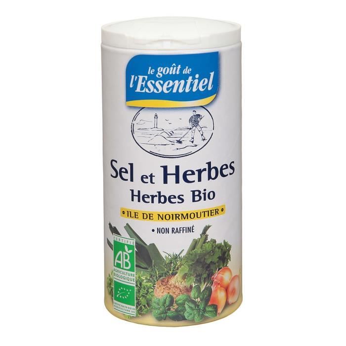 LE GOUT DE L'ESSENTIEL Sel et Herbes de Provnce Bio - Non raffiné - 250 g
