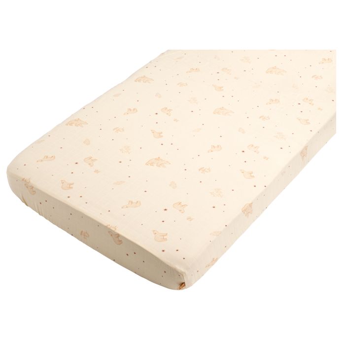 Draps housse bébé en coton bio lot de 2 - ORSINO