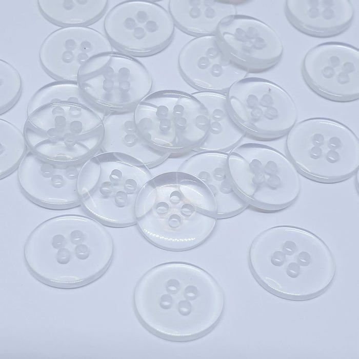 10mm Boutons pression ronds 4 trous Ajusteurs de boutons en plastique