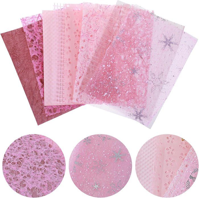 Lot De 30 Feuilles De Papier De Scrapbooking A5 Texturé Vintage