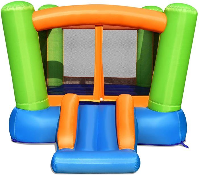 Château Gonflable LIFEZEAL Avec Toboggan Et Piscine – 385x332x300 Cm, Pour Enfants 3-10 Ans (sans Souffleur)