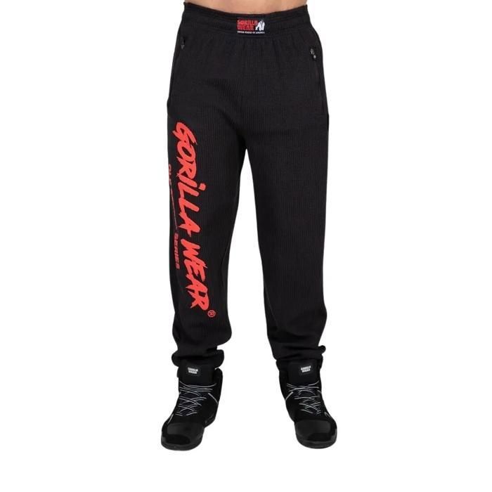 Pantalon de jogging Gorilla Wear Augustine Old School - black/red Pantalon de jogging Gorilla Wear Augustine Old School - black/red