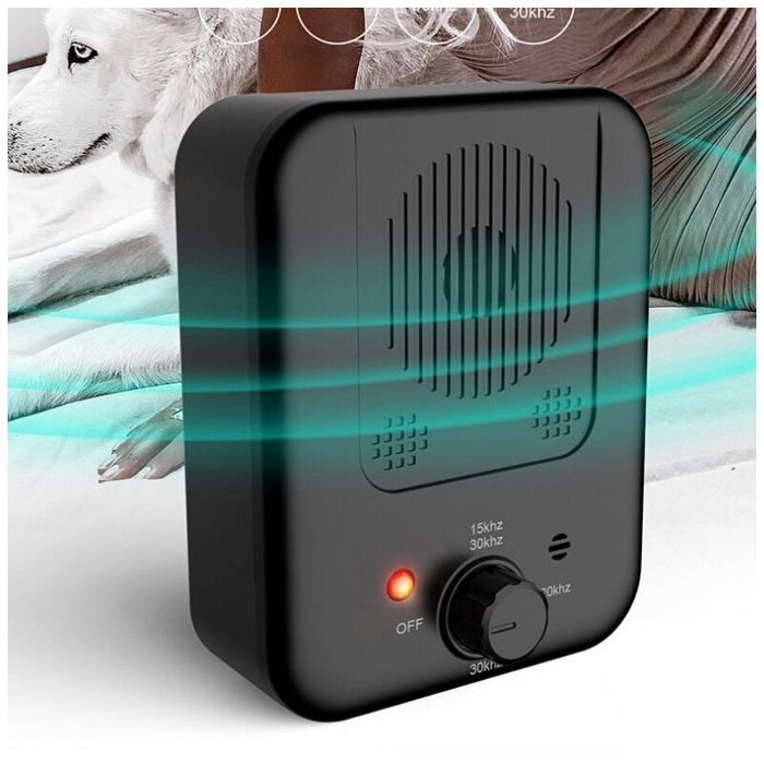 Comparer les prix de Dispositif Anti-Aboiement Ultrason pour Chiens - tanche - Automatique - Convient aux Petits et Grands Chiens couleur ABRI DE JARDIN