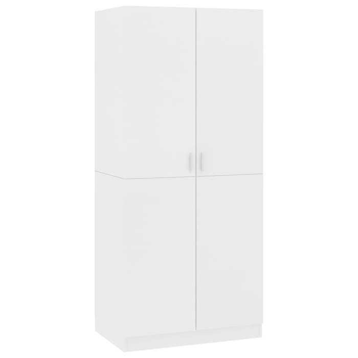 Garde-robe/Armoire de chambre - UU - Contemporain - Blanc 80x52x180 cm Bois d’ingénierie a117