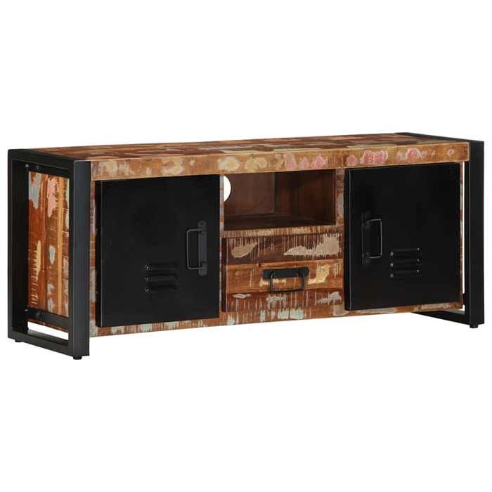 UU NEW*Armoire de Télévision/ Meuble TV - 100x30x40 cm Bois de récupération solide CHY6141502