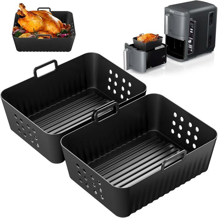 21 Pièces Kit Accessoires Air Fryer Ninja Double Stack XL – Moules Silicone Sans BPA Pour Ninja SL400EU 9.5L