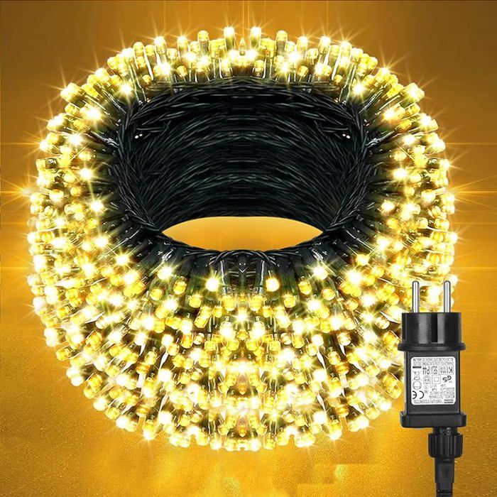 Décoration Noël Maison En Bois Avec 4 Sapins LED – Minuterie, Lumière Blanc Chaud, 30 Cm