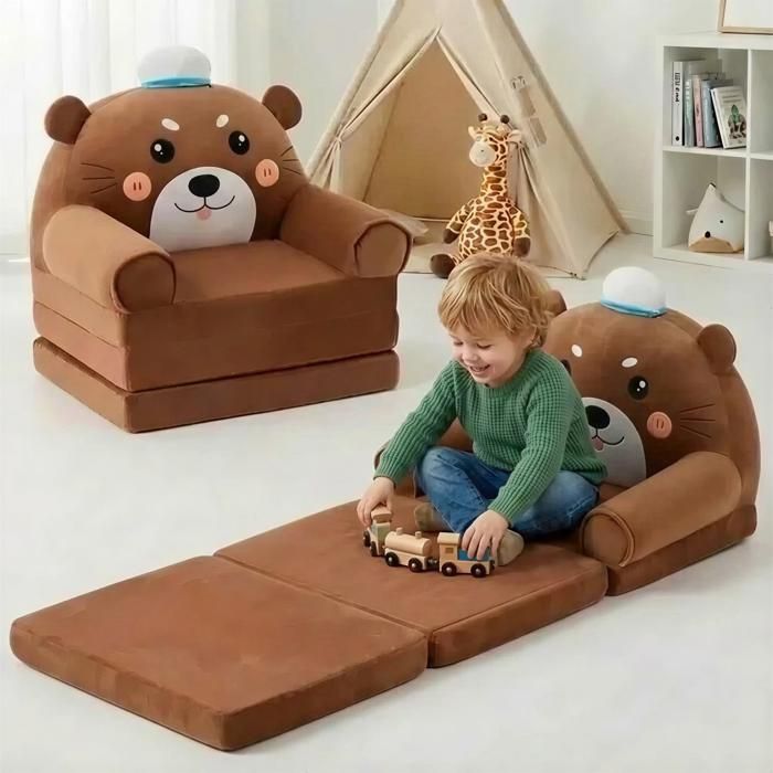 Canapés Pliants pour Enfants Tabourets pour Enfants Sièges Bébé pour La Maternelle Chaises pour Enfants - Ours