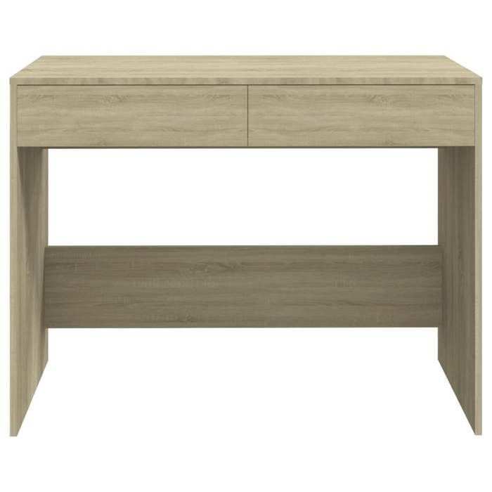Bureau BURKE Beige Table à écrire - 1 PERSONNE - Chêne sonoma 101x50x765 cm - Bois dingénierie BB430