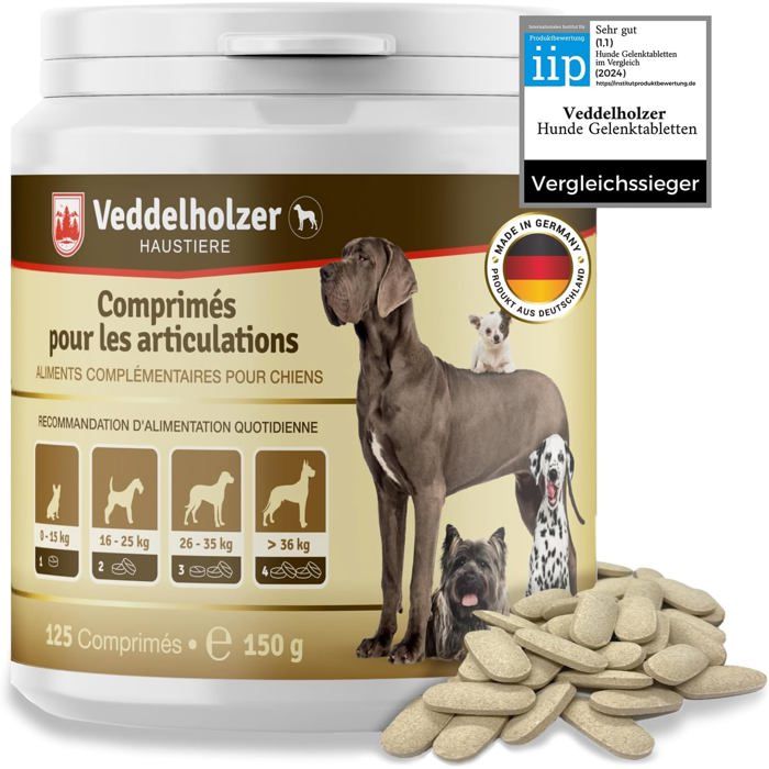 Produits 2024 Comprimés Anti arthrose Chien articulations pour Chiens avec Moule aux orles Vertes MSM & Griffe du Diable