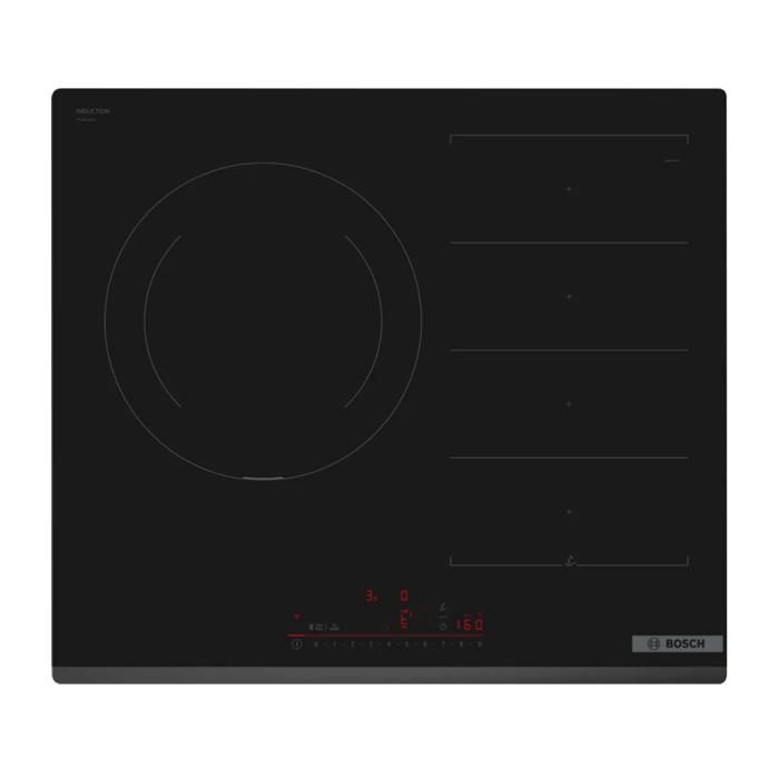 Plaque à induction Bosch 3 zones 7400W Noir - PXJ631HC2E