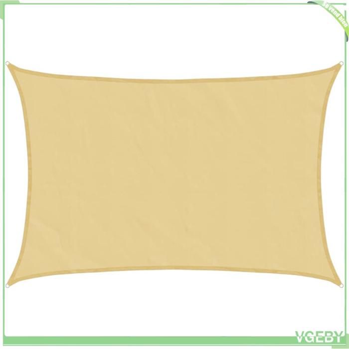 Voile dombrage - FAFEICY - 4000576 - 5x4 m - 100% polyester Oxford - Anti-UV & résistante à leau